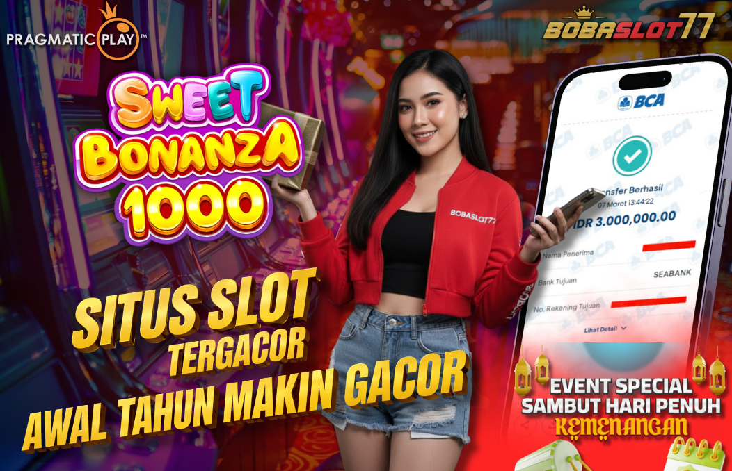 Selamat kepada user id : juxxxx77 Wede Rp 3.000.000 di Game SWEET BONANZA 1000 PRAGMATIC PLAY Cair Gk Sampe 1 Menit! Menang Mudah di Bobaslot77